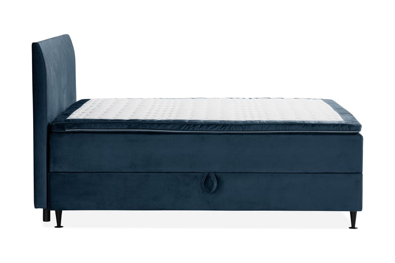 Happy Pluss Sengepakke Oppbevaringsseng 180x200 cm  - Mørkeblå - Komplett sengepakke - Seng med oppbevaring