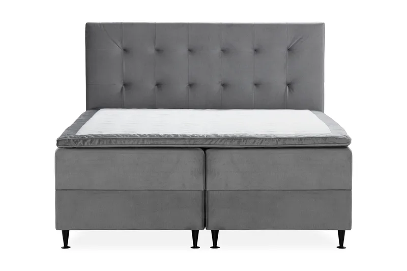 Happy Pluss Sengepakke Oppbevaringsseng 180x200 cm - Grå - Møbler - Senger - Rammeseng