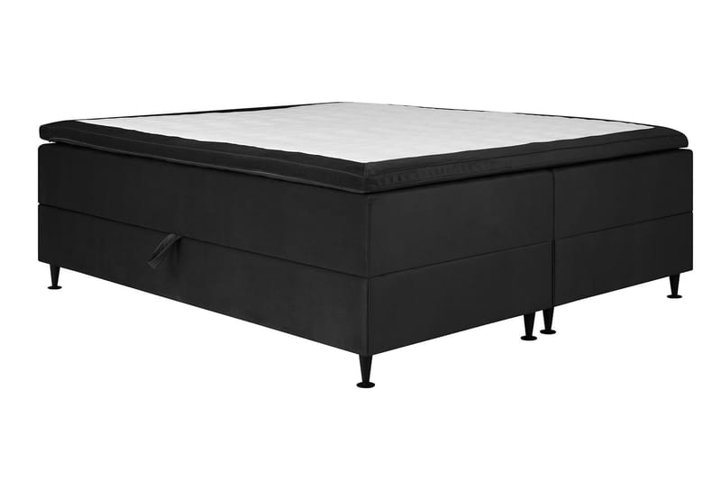 Happy Pluss Oppbevaringsseng 180x200 cm - Mørkegrå - Komplett sengepakke - Seng med oppbevaring