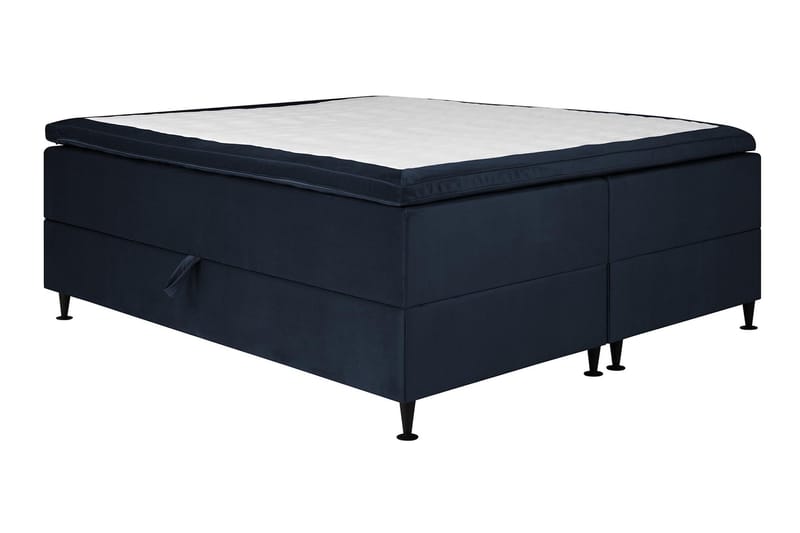Happy Pluss Oppbevaringsseng 180x200 cm - Mørkeblå - Møbler - Senger - Komplett sengepakke