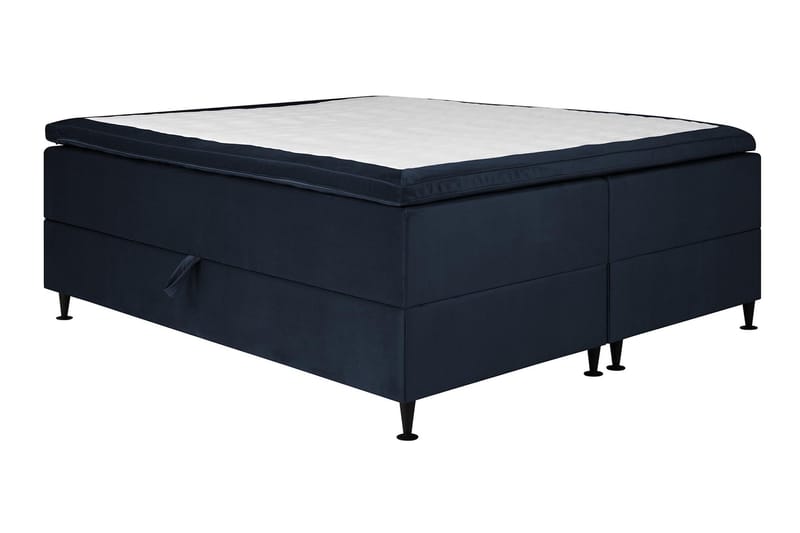 Happy Pluss Oppbevaringsseng 180x200 cm - Mørkeblå - Komplett sengepakke - Seng med oppbevaring