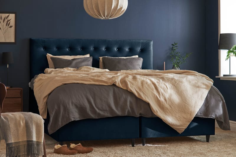 Happy Pluss Sengepakke Oppbevaring 180x200 - Mørkeblå - Møbler - Senger - Rammeseng