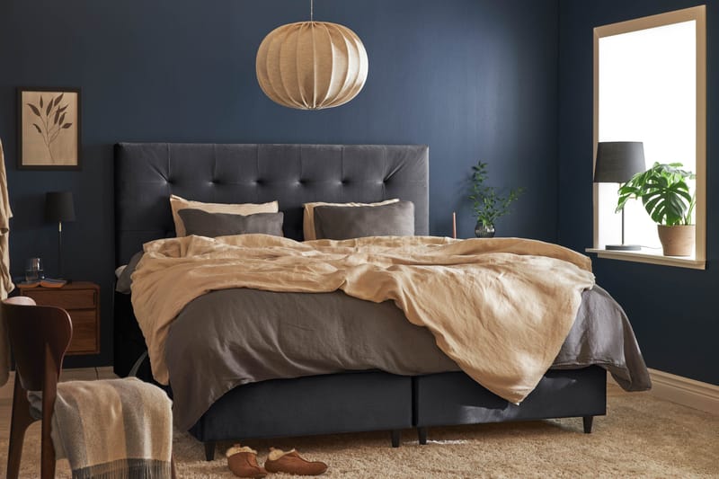 Happy Pluss Sengepakke Oppbevaringsseng 180x200 cm - Mørkegrå - Møbler - Senger - Rammeseng