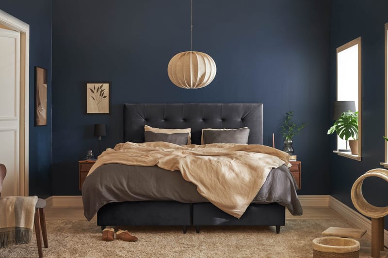 Happy Pluss Sengepakke Oppbevaringsseng 180x200 cm - Mørkegrå - Møbler - Senger - Rammeseng