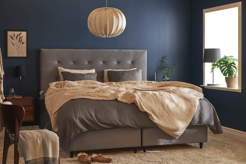 Happy Pluss Sengepakke Oppbevaringsseng 180x200 cm - Grå - Møbler - Senger - Rammeseng