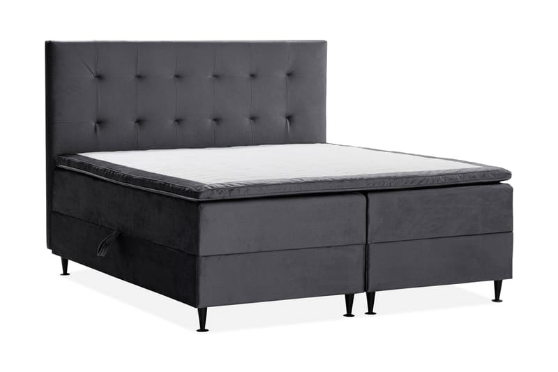 Happy Pluss Sengepakke Oppbevaringsseng 180x200 cm - Mørkegrå - Møbler - Senger - Rammeseng