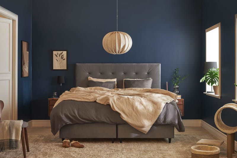 Happy Pluss Sengepakke Oppbevaringsseng 180x200 cm - Grå - Møbler - Senger - Rammeseng