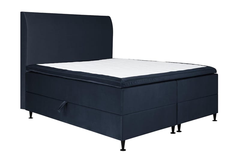 Happy Pluss Sengepakke Oppbevaringsseng 160x200 cm - Mørkeblå - Møbler - Senger - Kontinentalsenger