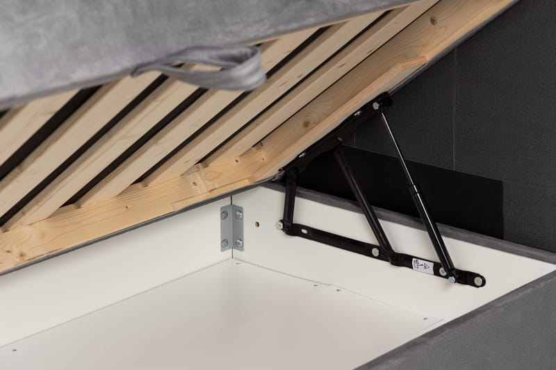 Happy Pluss Sengepakke Oppbevaringsseng 180x200 cm - Grå - Møbler - Senger - Rammeseng