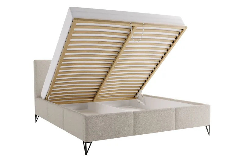 Itaca Oppbevaringsseng - Svart - Møbler - Senger - Seng med oppbevaring