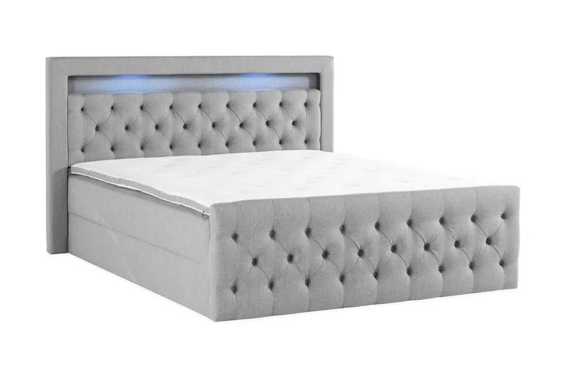 Kontinentalseng Cloud47 Francisco sengepakke Gr å Lift-up oppbevaring - Møbler - Senger - Seng med oppbevaring