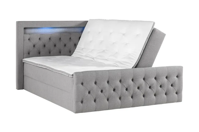 Kontinentalseng Cloud47 Francisco sengepakke Grå Lift-up oppbevaring - Møbler - Senger - Seng med oppbevaring