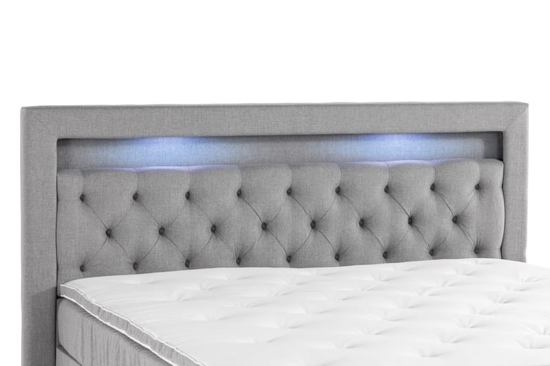 Kontinentalseng Cloud47 Francisco sengepakke Grå Skuffer - Møbler - Senger - Seng med oppbevaring