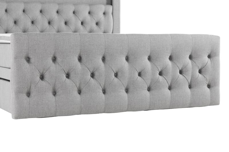 Kontinentalseng Cloud47 Francisco sengepakke Grå Skuffer - Møbler - Senger - Seng med oppbevaring