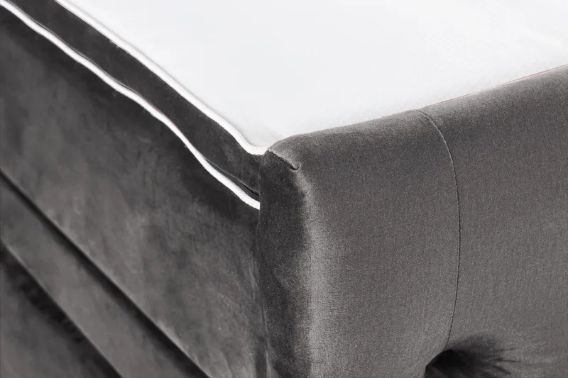 Kontinentalseng Cloud47 Francisco sengepakke Mørk grå Skuffer - Møbler - Senger - Seng med oppbevaring