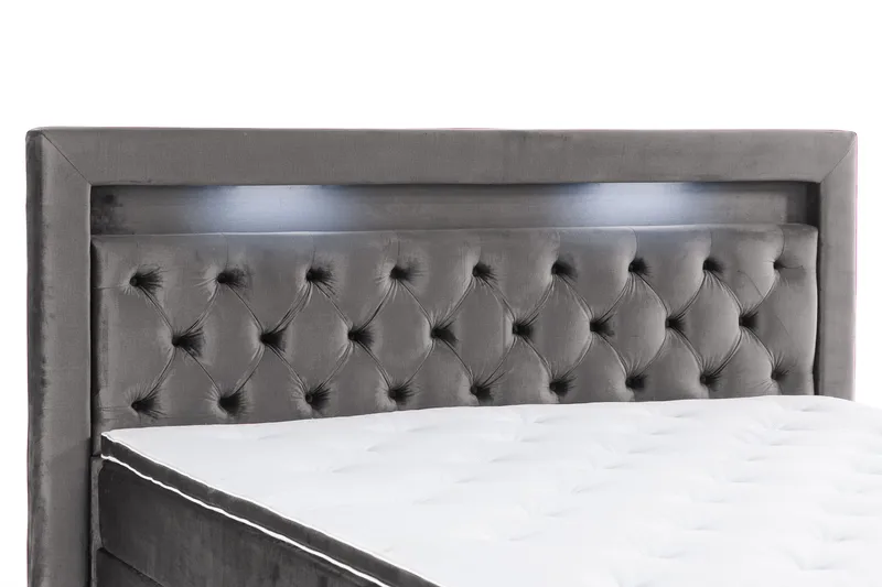 Kontinentalseng Cloud47 Francisco sengepakke Mørk grå Skuffer - Møbler - Senger - Seng med oppbevaring