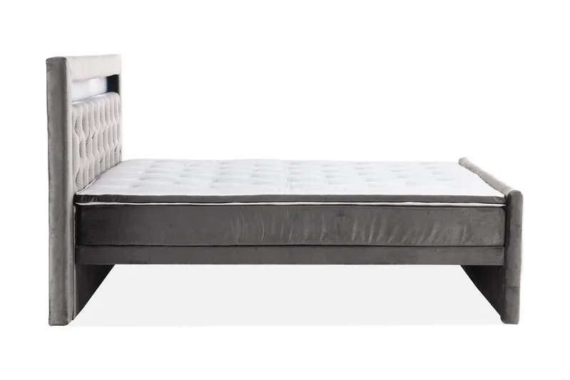 Kontinentalseng Cloud47 Francisco sengepakke Mørk grå Skuffer - Møbler - Senger - Seng med oppbevaring