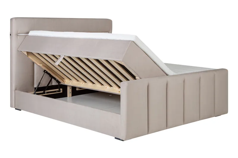 Lysekil Sengepakke Oppbevaringsseng 160x200 cm - Beige - Møbler - Senger - Seng med oppbevaring