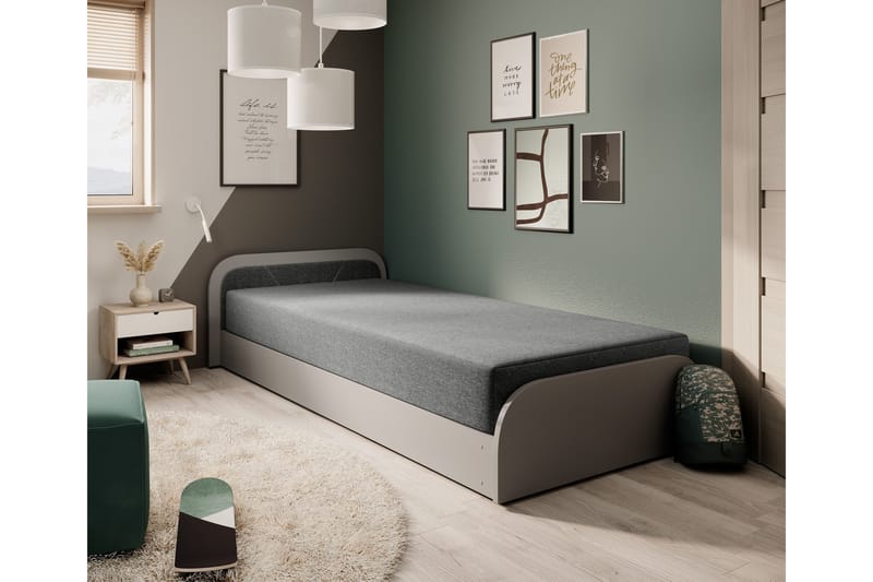 Mayuri Sengpakke Oppbevaringsseng 90x180 cm, Grå