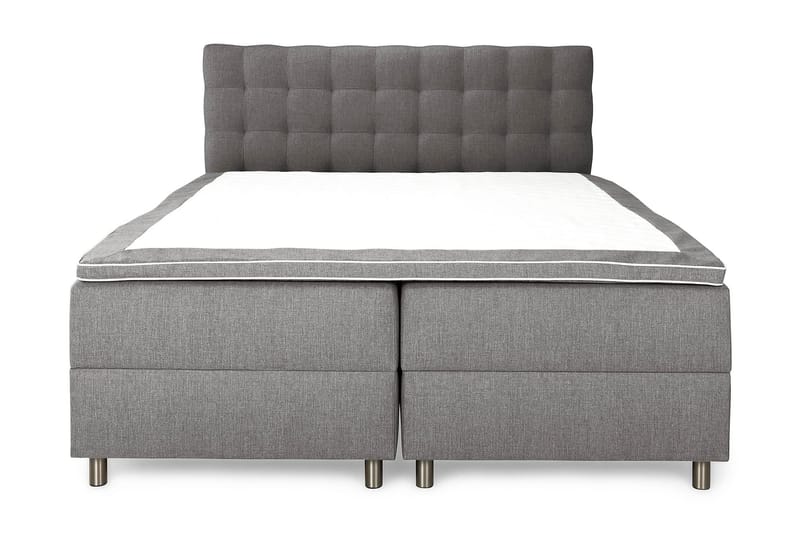 Montana Dobbeltseng med Oppbevaring 160x200 cm - Grå - Møbler - Senger - Komplett sengepakke