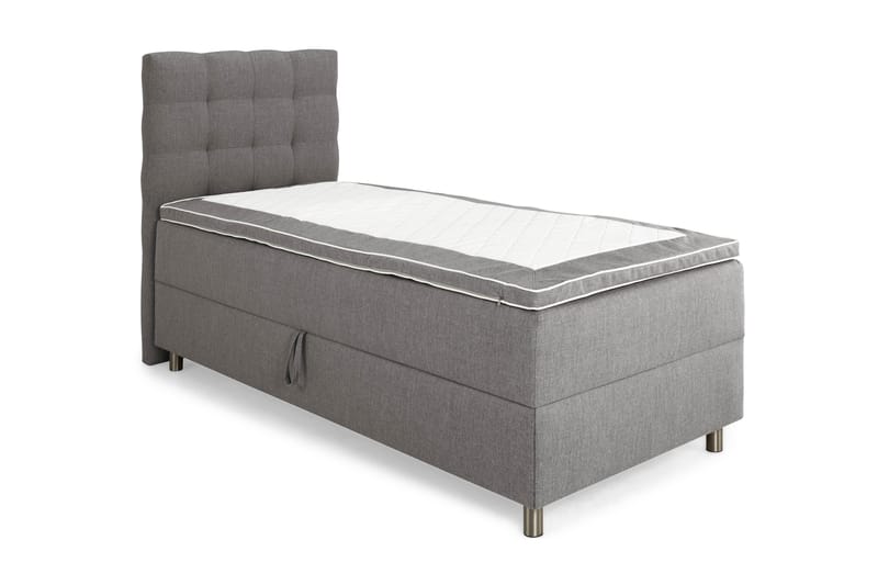 Montana Komplett Sengpakke med Oppbevaring 90x200 cm - Grå - Møbler - Senger - Komplett sengepakke