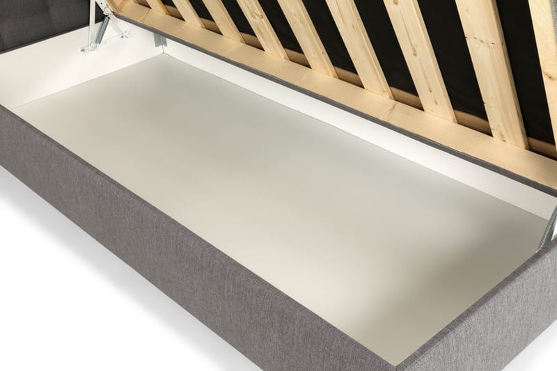 Montana Komplett Sengpakke med Oppbevaring 90x200 cm - Grå - Møbler - Senger - Komplett sengepakke