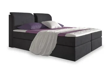 Owen Komplett Box Bed 160x200 Svart - Svart - Møbler - Senger - Seng med oppbevaring