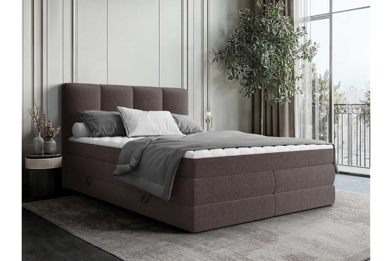 Pinta Oppbevaringsseng 160x200 cm - Brun - Møbler - Senger - Seng med oppbevaring