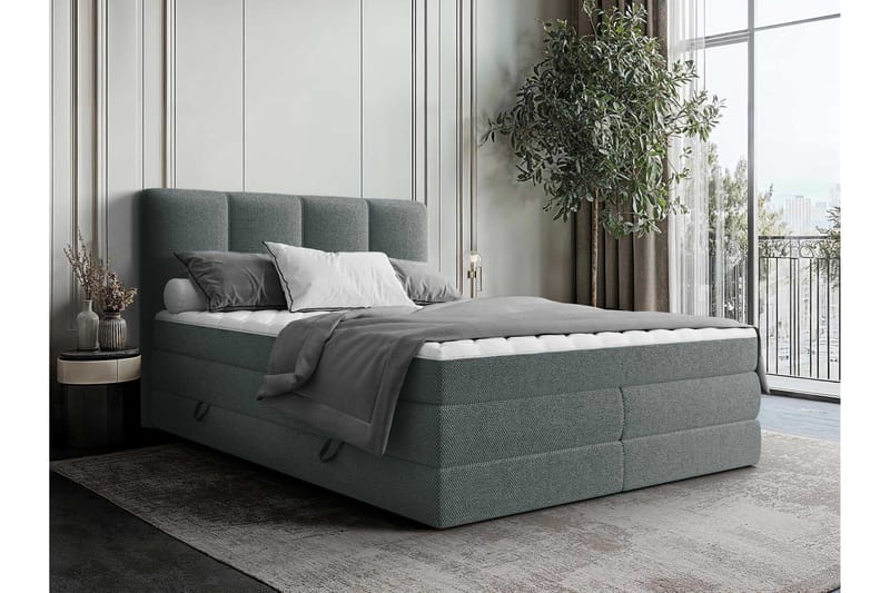 Pinta Oppbevaringsseng 180x200 cm - Beige - Møbler - Senger - Seng med oppbevaring