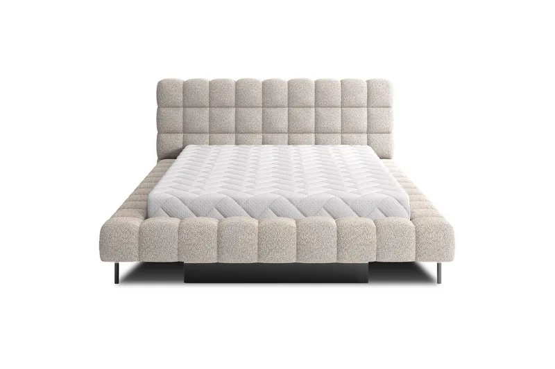 Polstret seng Eltap Magentta - 160x200 cm, Royal 18, Beige - Møbler - Senger - Seng med oppbevaring