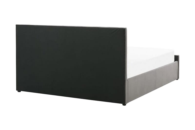 Rochefort Oppbevaringsseng 160x200 cm - Fløyel/Grå - Møbler - Senger - Seng med oppbevaring