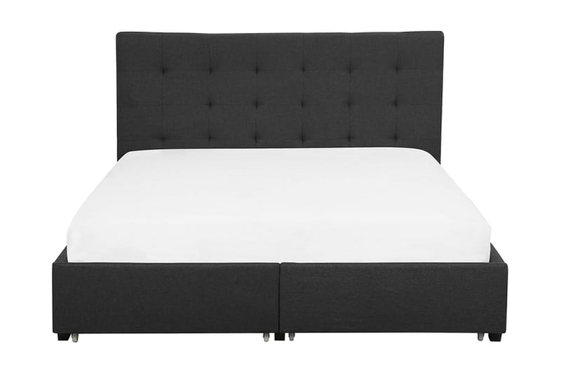 Sandrick Kontinentalseng med Oppbevaring 160x200, Grå