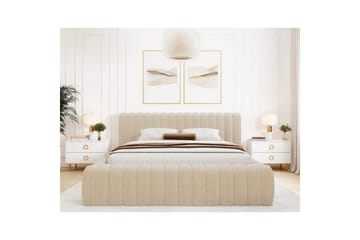 Sängram & Sängstomme Eltap Beige 180x200 42 - Møbler - Senger - Seng med oppbevaring