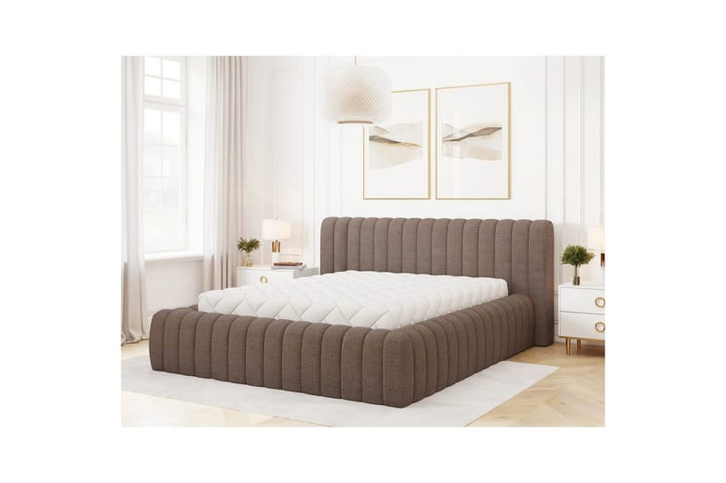 Sängram & Sängstomme Eltap Brun 140x200 DEL - Møbler - Senger - Seng med oppbevaring
