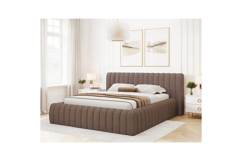 Sängram & Sängstomme Eltap Brun 140x200 DEL - Møbler - Senger - Seng med oppbevaring