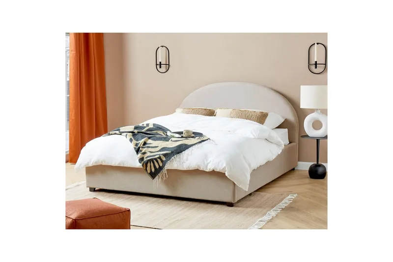 Sängram Ljusbeige 160x200 - Møbler - Senger - Seng med oppbevaring