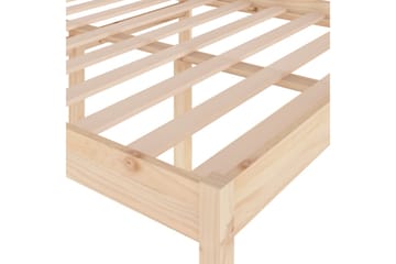 Sengeramme heltre 120x190 cm grå 4FT Small Double - Brun - Møbler - Senger - Sengeramme & sengestamme