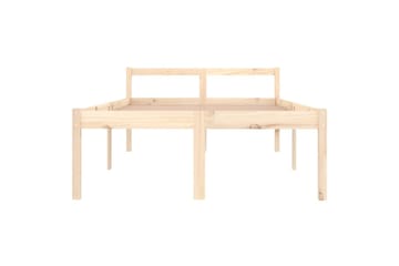 Sengeramme heltre 120x190 cm grå 4FT Small Double - Brun - Møbler - Senger - Sengeramme & sengestamme