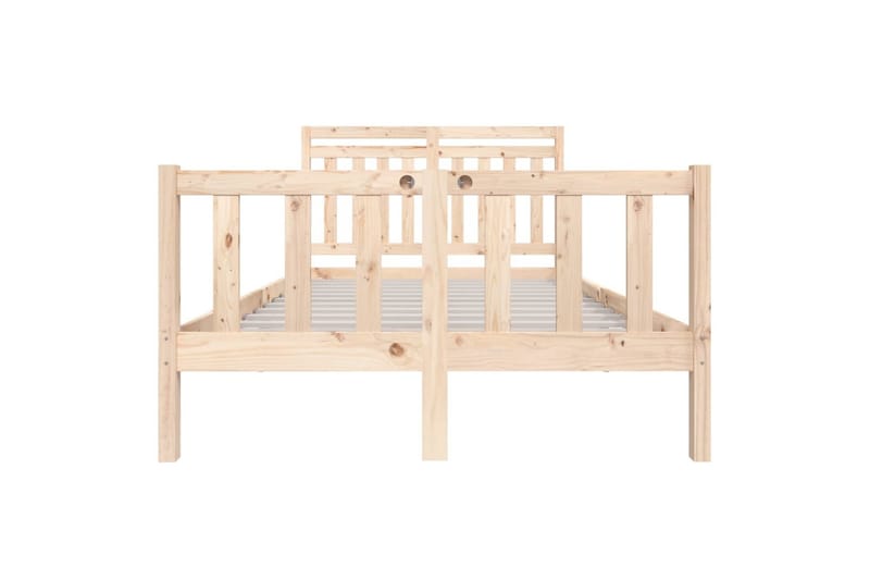 Sengeramme heltre 135x190 cm 4FT6 Double - Brun - Møbler - Senger - Sengeramme & sengestamme