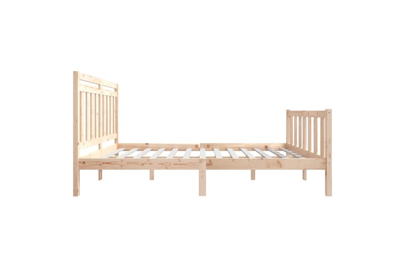 Sengeramme heltre 135x190 cm 4FT6 Double - Brun - Møbler - Senger - Sengeramme & sengestamme