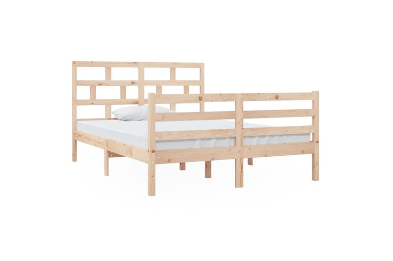 Sengeramme heltre 135x190 cm 4FT6 Double - Brun - Sengeramme & sengestamme