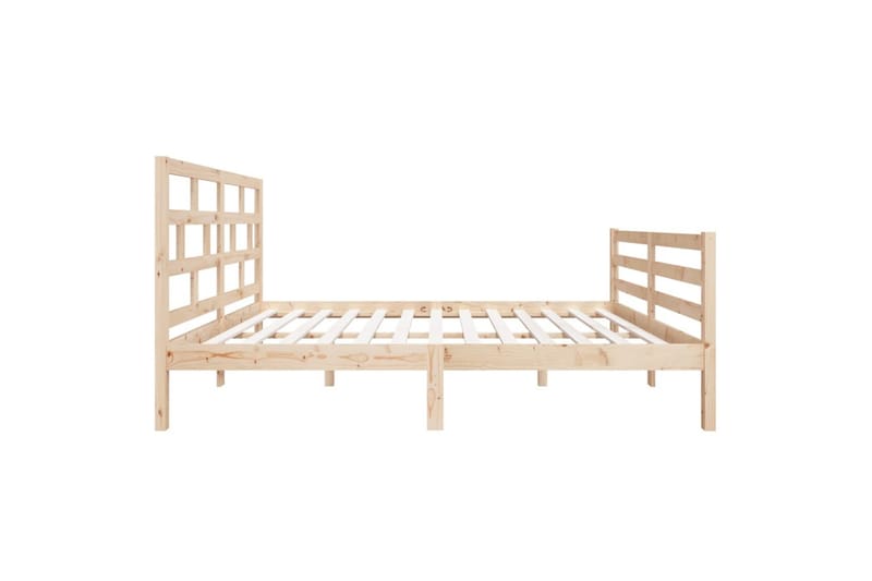 Sengeramme heltre 135x190 cm 4FT6 Double - Brun - Møbler - Senger - Sengeramme & sengestamme