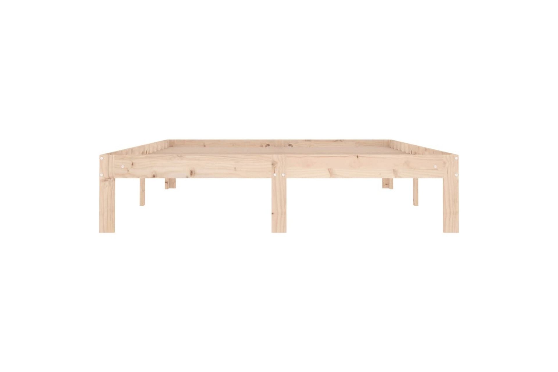 Sengeramme heltre 135x190 cm 4FT6 Double - Brun - Møbler - Senger - Sengeramme & sengestamme