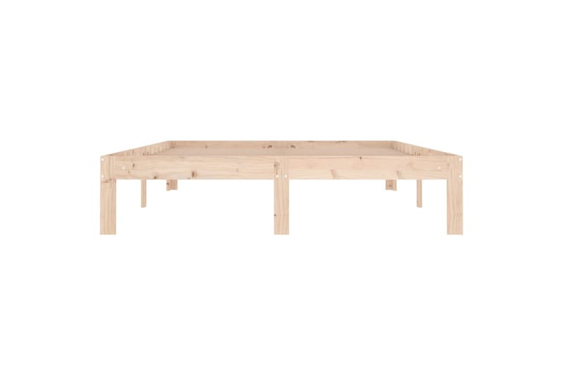 Sengeramme heltre 135x190 cm 4FT6 Double - Brun - Møbler - Senger - Sengeramme & sengestamme