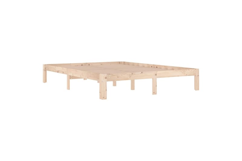 Sengeramme heltre 150x200 cm 5FT King Size - Brun - Møbler - Senger - Sengeramme & sengestamme