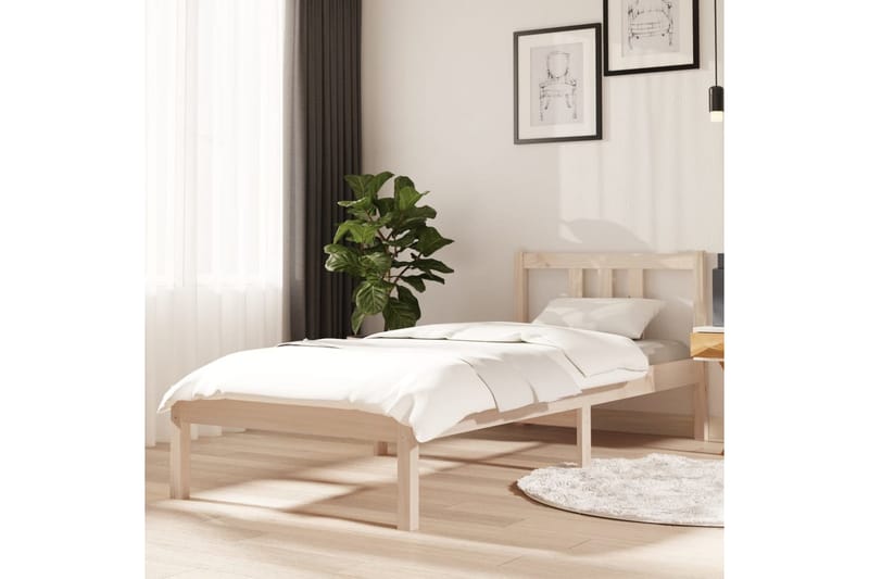Sengeramme heltre 75x190 cm 2FT6 Small Single - Brun - Møbler - Senger - Sengeramme & sengestamme