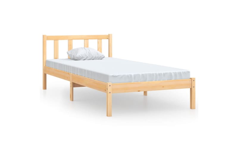 Sengeramme heltre furu 100x200 cm - Brun - Møbler - Senger - Sengeramme & sengestamme
