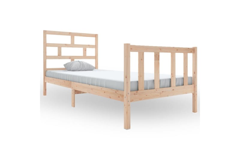 Sengeramme heltre furu 100x200 cm - Brun - Møbler - Senger - Sengeramme & sengestamme