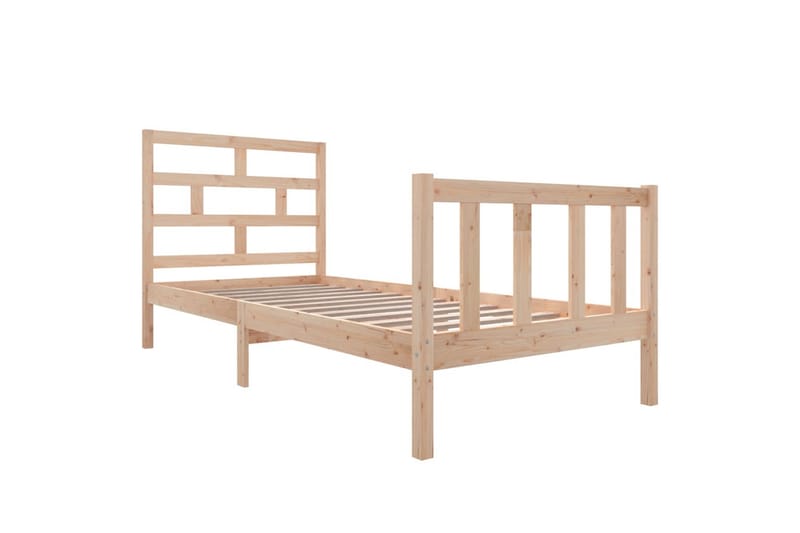 Sengeramme heltre furu 100x200 cm - Brun - Møbler - Senger - Sengeramme & sengestamme