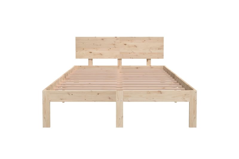 Sengeramme heltre furu 120x200 cm - Brun - Møbler - Senger - Sengeramme & sengestamme